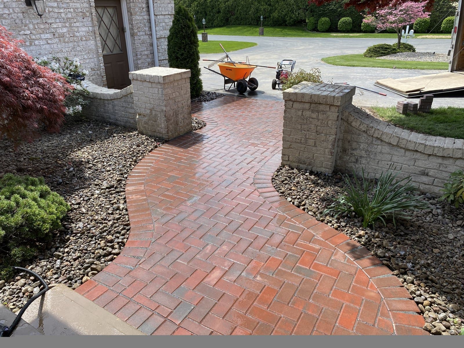 Back patio paver detail
